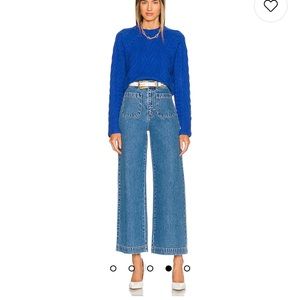 Rolla’s high rise wide leg sailor jeans in dark wash! Size 29